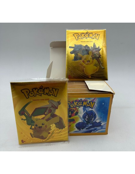 SOBRE METALIZADO POKEMON DORADO.