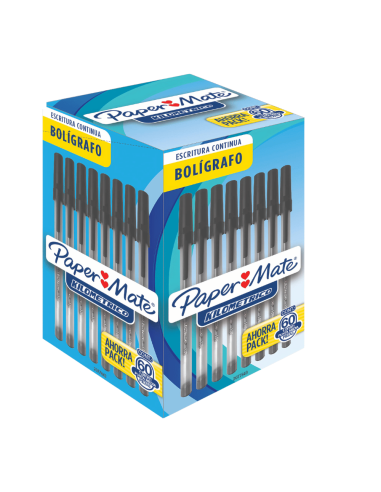 BOLIGRAFO PAPERMATE KILOMETRICO NEGRO X60