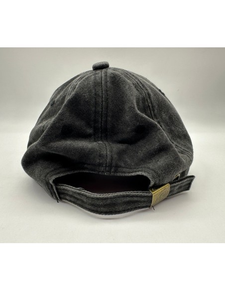 GORRA PRELAVADA NEGRA CON BORDADO SOL DE MAYO