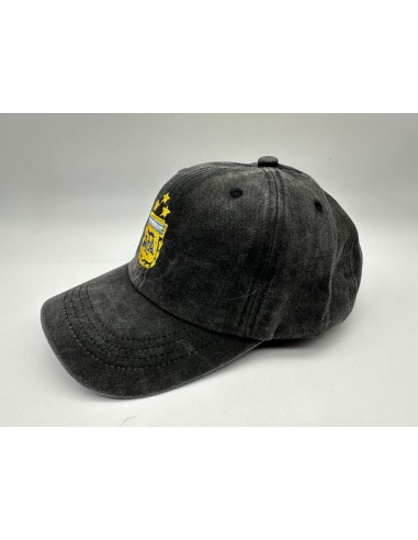 GORRA PRELAVADA NEGRA CON BORDADO ESCUDO AFA