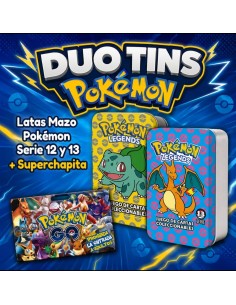 DUO TINS POKEMON SERIE 12 Y 13.
