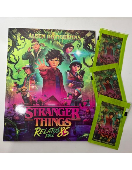 ALBUM DE FIGURITAS STRANGER THINGS - RELATO DEL 85.