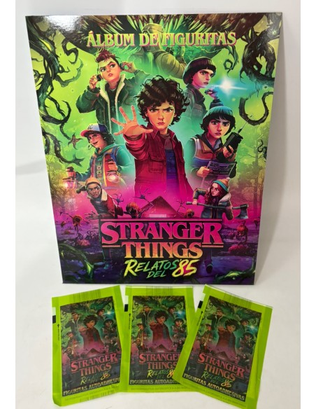 ALBUM DE FIGURITAS STRANGER THINGS - RELATO DEL 85.