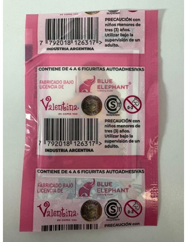 SOBRE DE FIGURITAS VALENTINA .