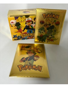 SOBRE METALIZADO POKEMON DORADO.