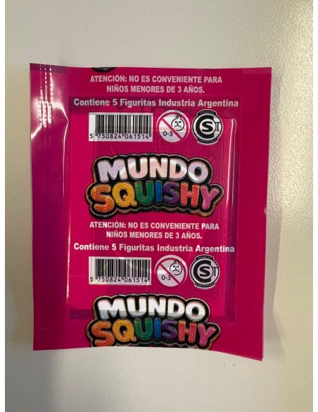 SOBRE DE FIGURITAS MUNDO SQUISHY
