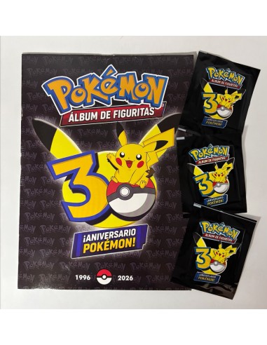 ALBUM DE FIGURITAS NEGRO - POKEMON 30 ANIVERSARIO!