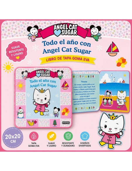 LIBRO DE GOMA EVA ANGEL CAT SUGAR Y SUS AMIGOS + TODO EL AÑO ANGEL .