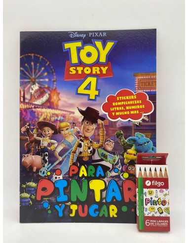 LIBRO PARA JUGAR Y PINTAR CON STICKER + LAPICES...