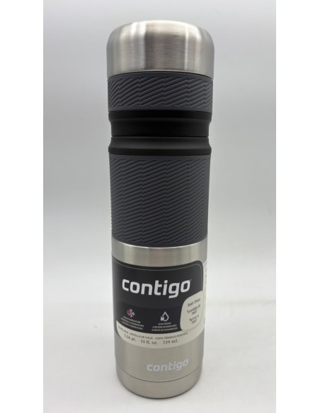 CONTIGO THERMO BOTTLE 739 ML - PLATEADO