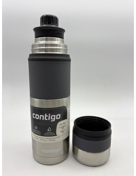 CONTIGO THERMO BOTTLE 739 ML - PLATEADO