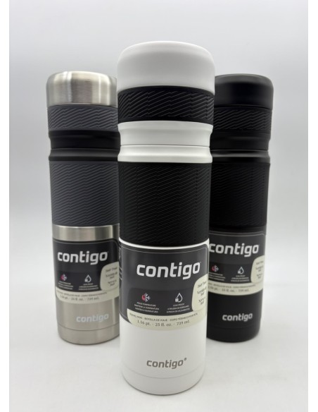 CONTIGO THERMO BOTTLE 739 ML - PLATEADO