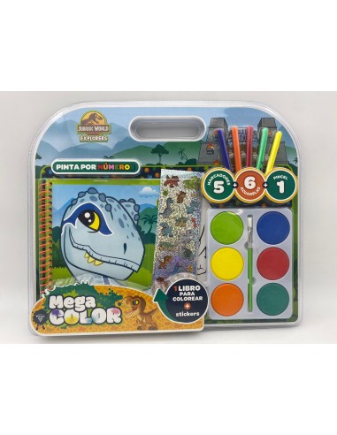 DOBLE BLISTER MEGA ACUARELA - VALIJA JURASSIC