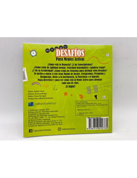DESAFIOS PARA MENTES ACTIVAS - CREATIVIDAD Y MEMORIA