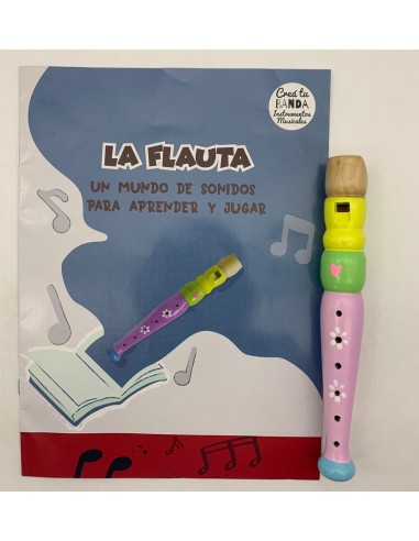 Instrumentos Musicales de madera Montesori Infantil-La Flauta